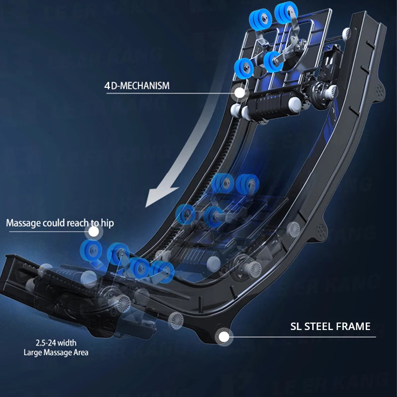 Extension électrique des jambes et rouleaux de pieds — 988Y21