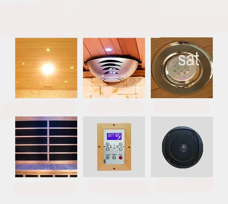 Accessoires Luxe pour cette cabine de sauna infrarouge 