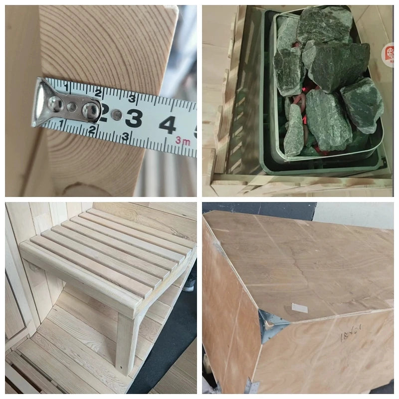 Sauna tonneau de luxe installé dans un jardin haut de gamme